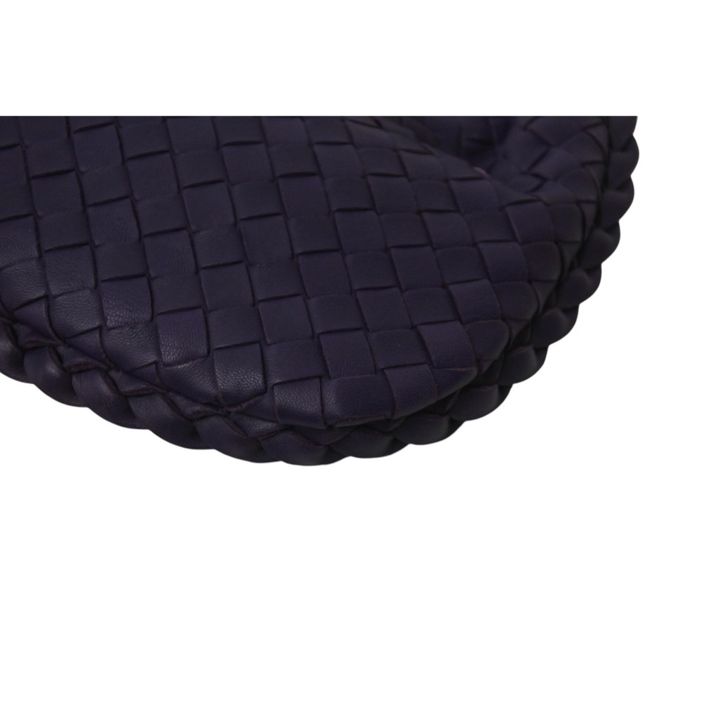 BOTTEGA VENETA Intrecciato Hobo Handbag Purple Leather - Picture 8 of 9